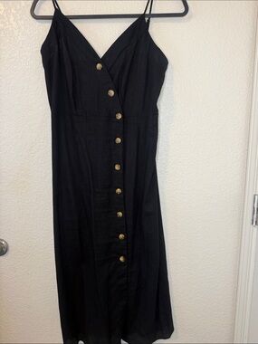 Active USA | Dresses | Active Usa Navy Laceup Midi Dress